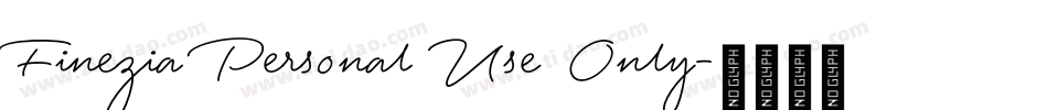 Finezia Personal Use Only字体转换
